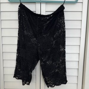 Black Lace Shorts